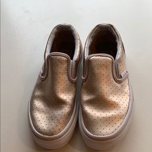 Pink metallic Van shoes